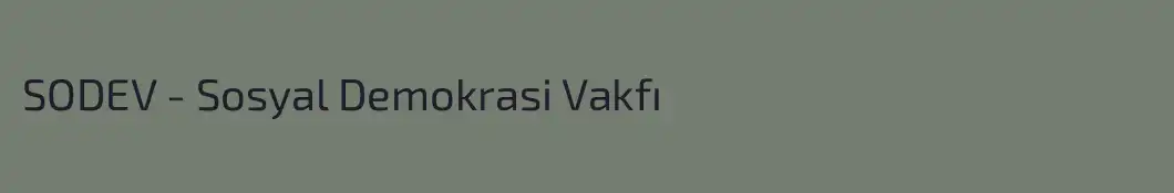 SODEV - Sosyal Demokrasi Vakfı